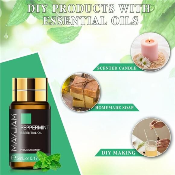 Tea Tree 20 Pcs Pure Essential Oil Gift Set, for Diffuser Humidifiers, Skin Care - Picture 5 of 7